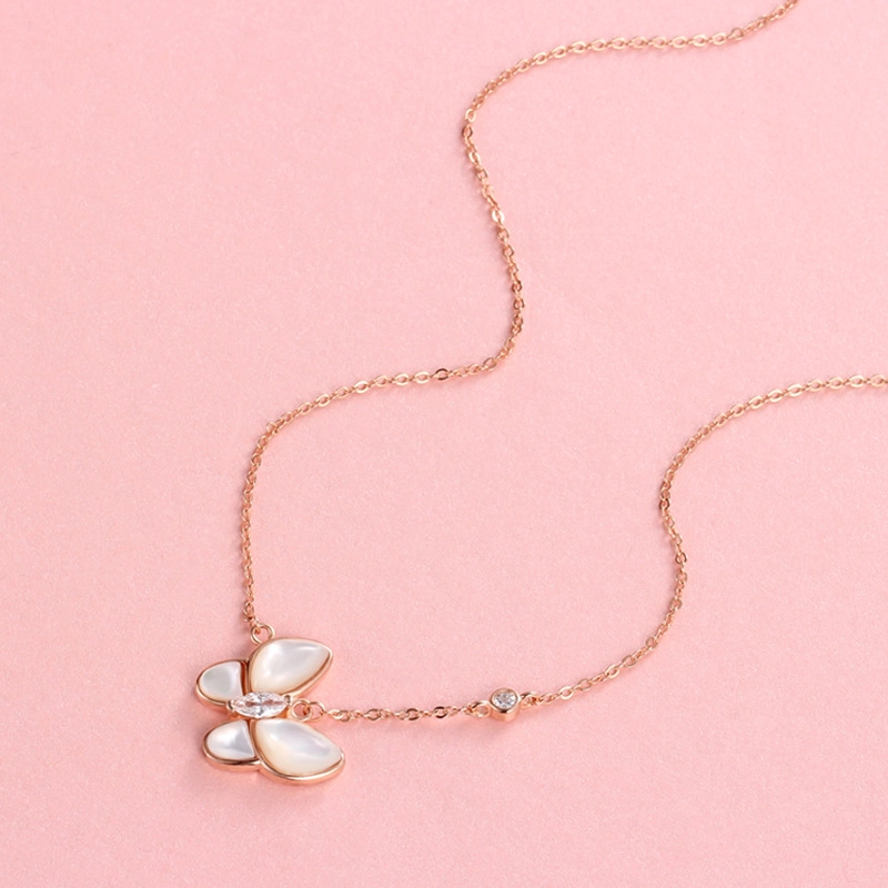 butterfly necklaceins S925