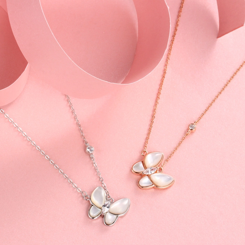 butterfly necklaceins S925