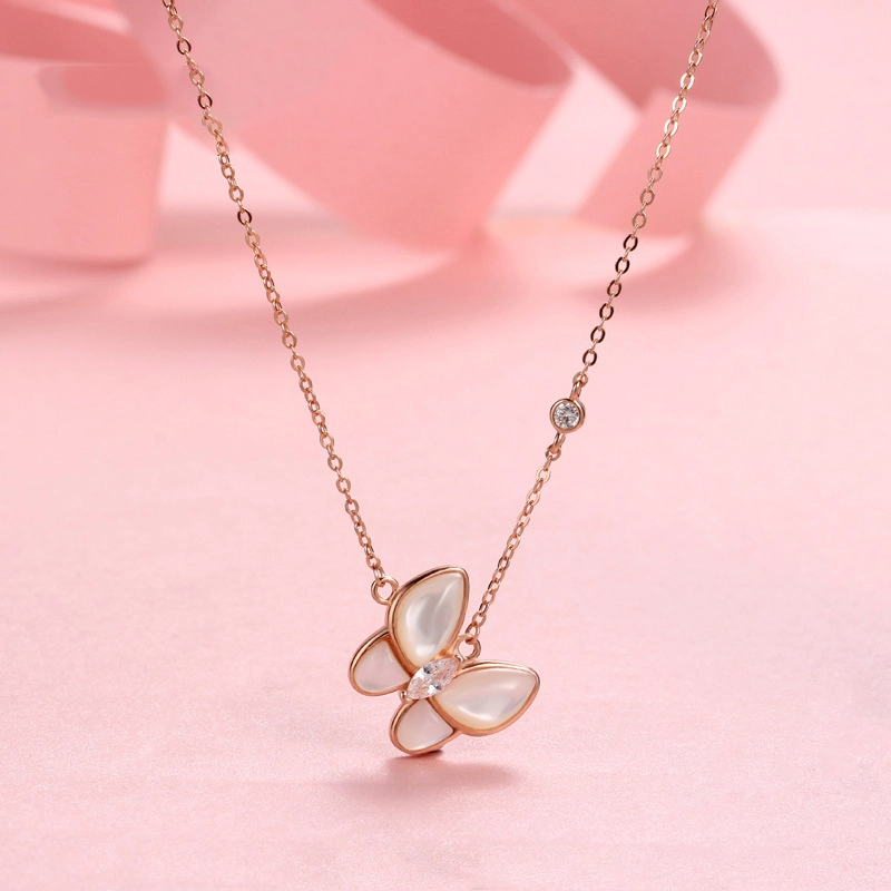 butterfly necklaceins S925