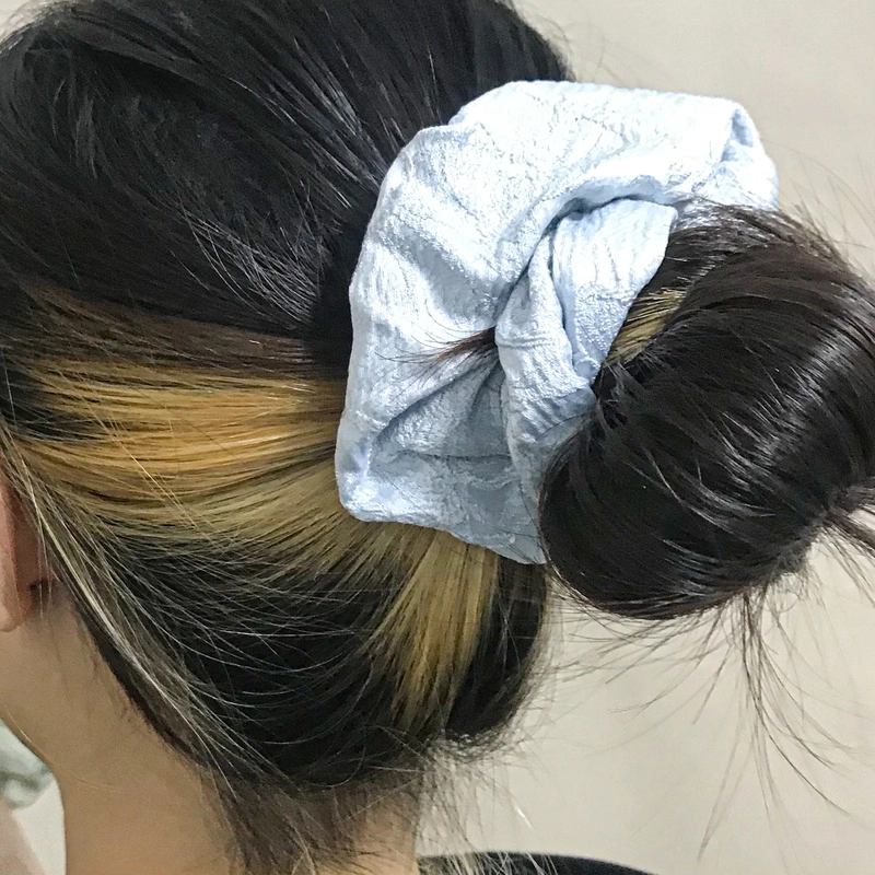 简应舒 纯色小清新 布艺 发圈 男女同款情侣款