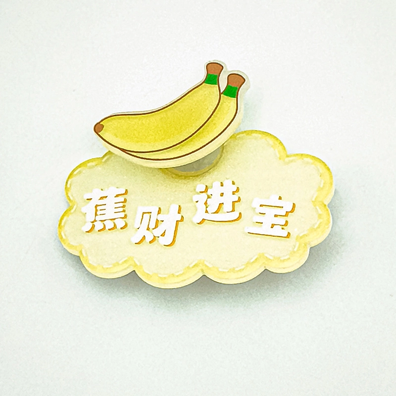 简应舒 趣味个性文字 亚克力 发夹 男女同款情侣款