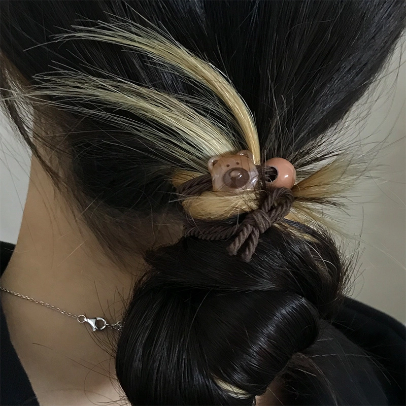 简应舒 小熊串珠 树脂 发圈 男女同款情侣款