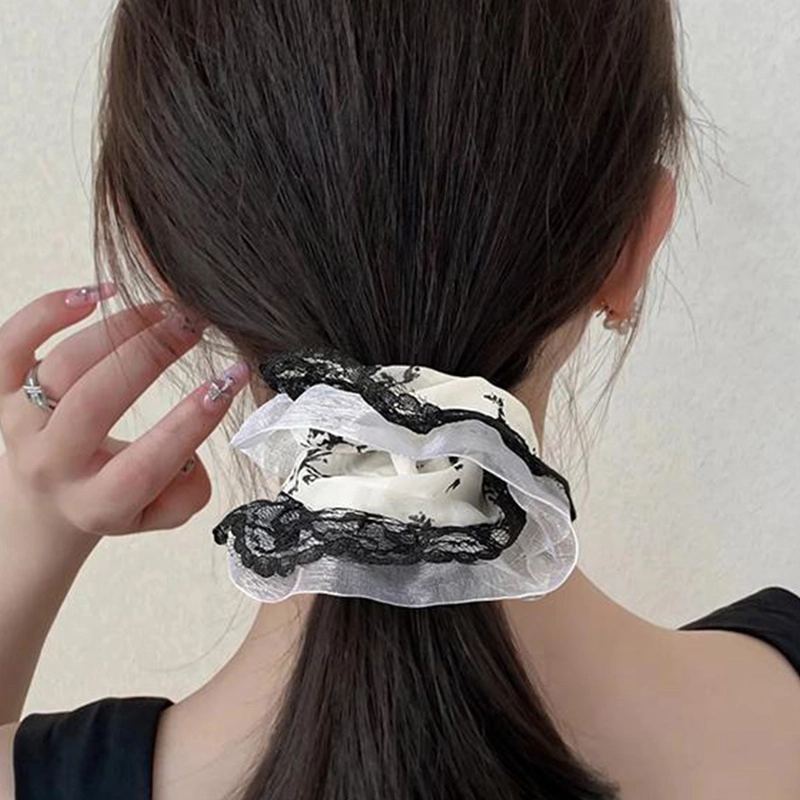 简应舒 复古新中式 蕾丝 发圈 男女同款情侣款