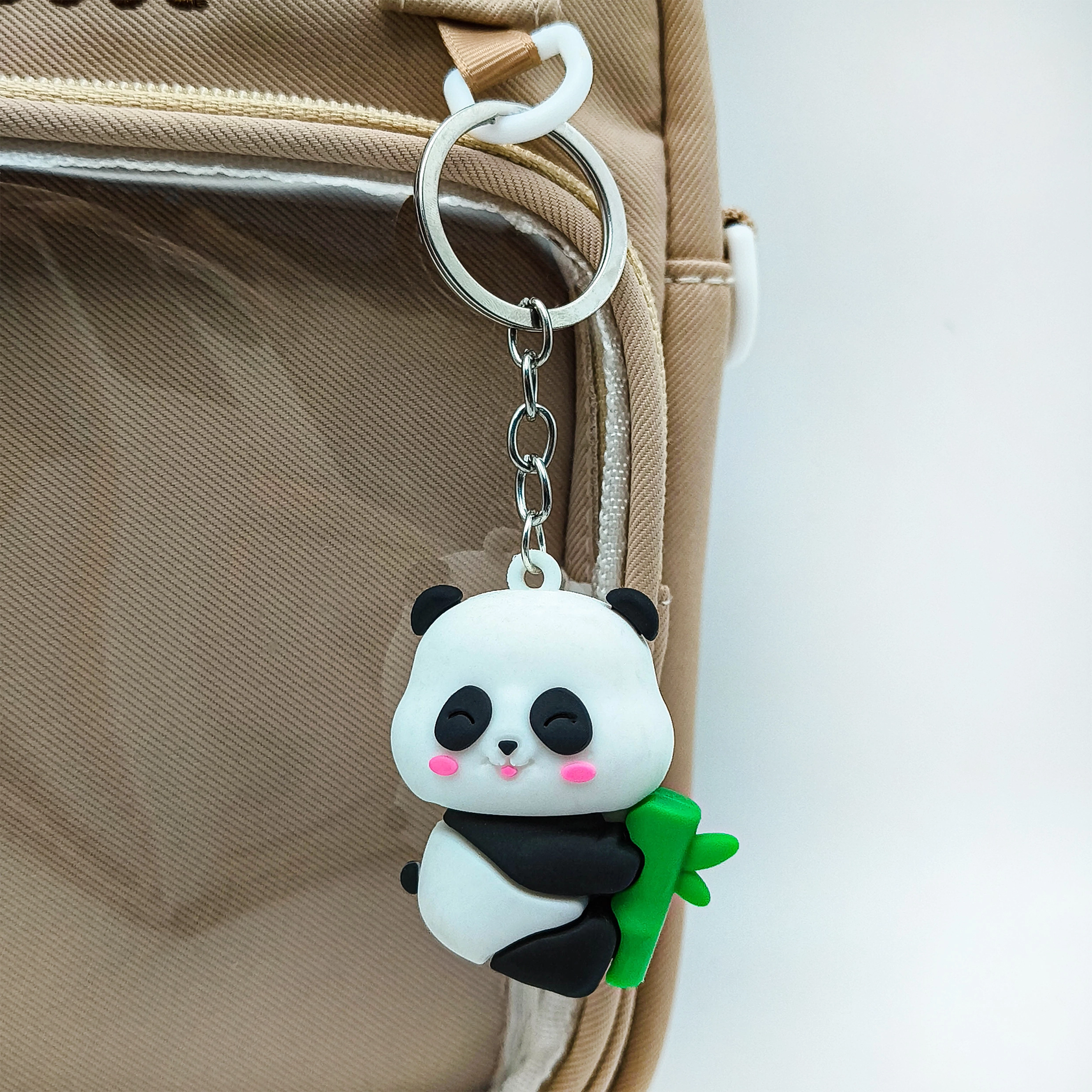 简应舒 包包卡通熊猫零钱包 塑料 挂件 男女同款情侣款