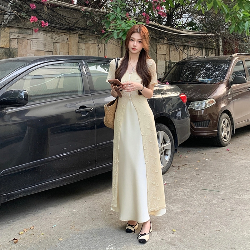 费尔岛上的猫 法式慵懒纯欲风多种款式裙装套装 女款
