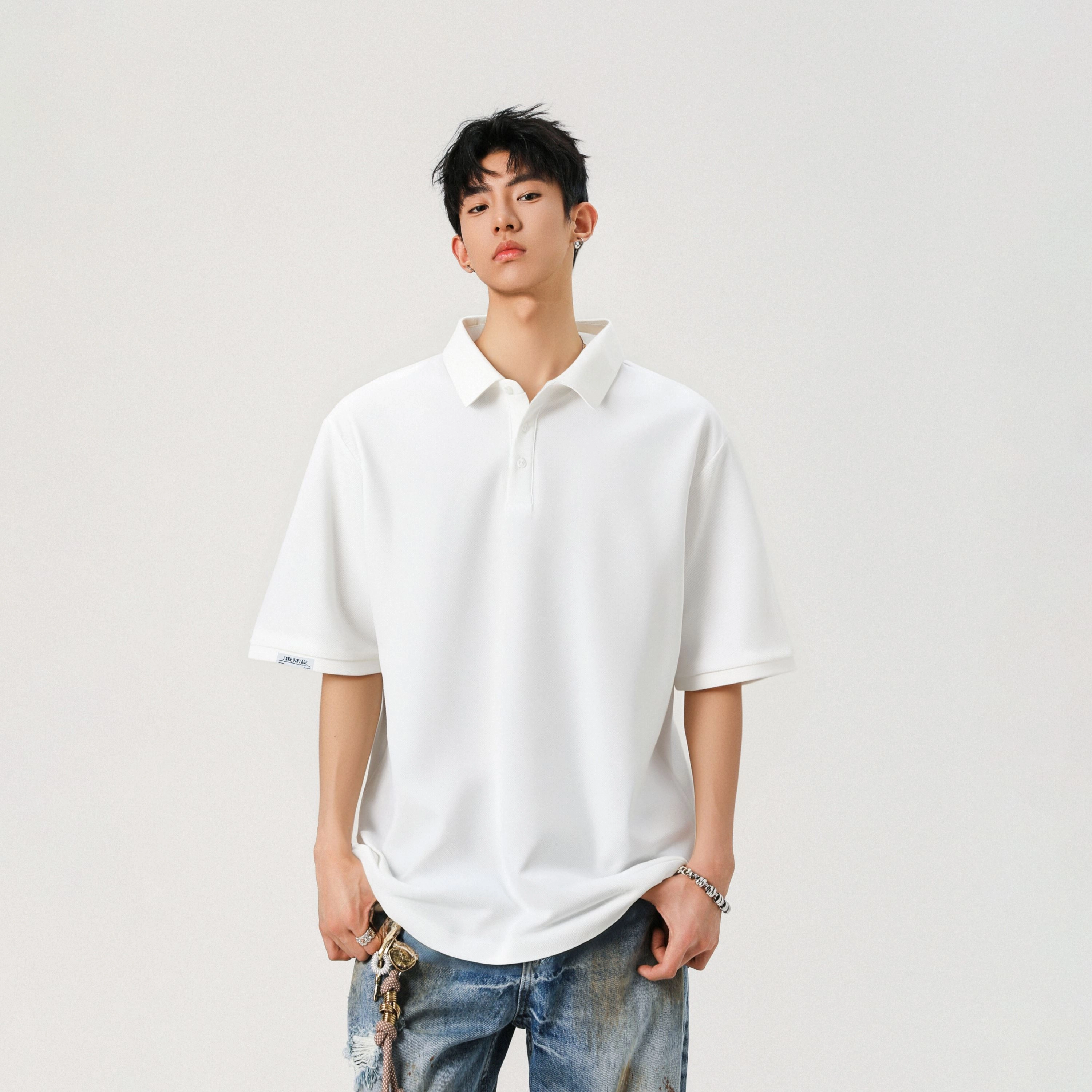 FAKE VINTAGE CleanfitPolo