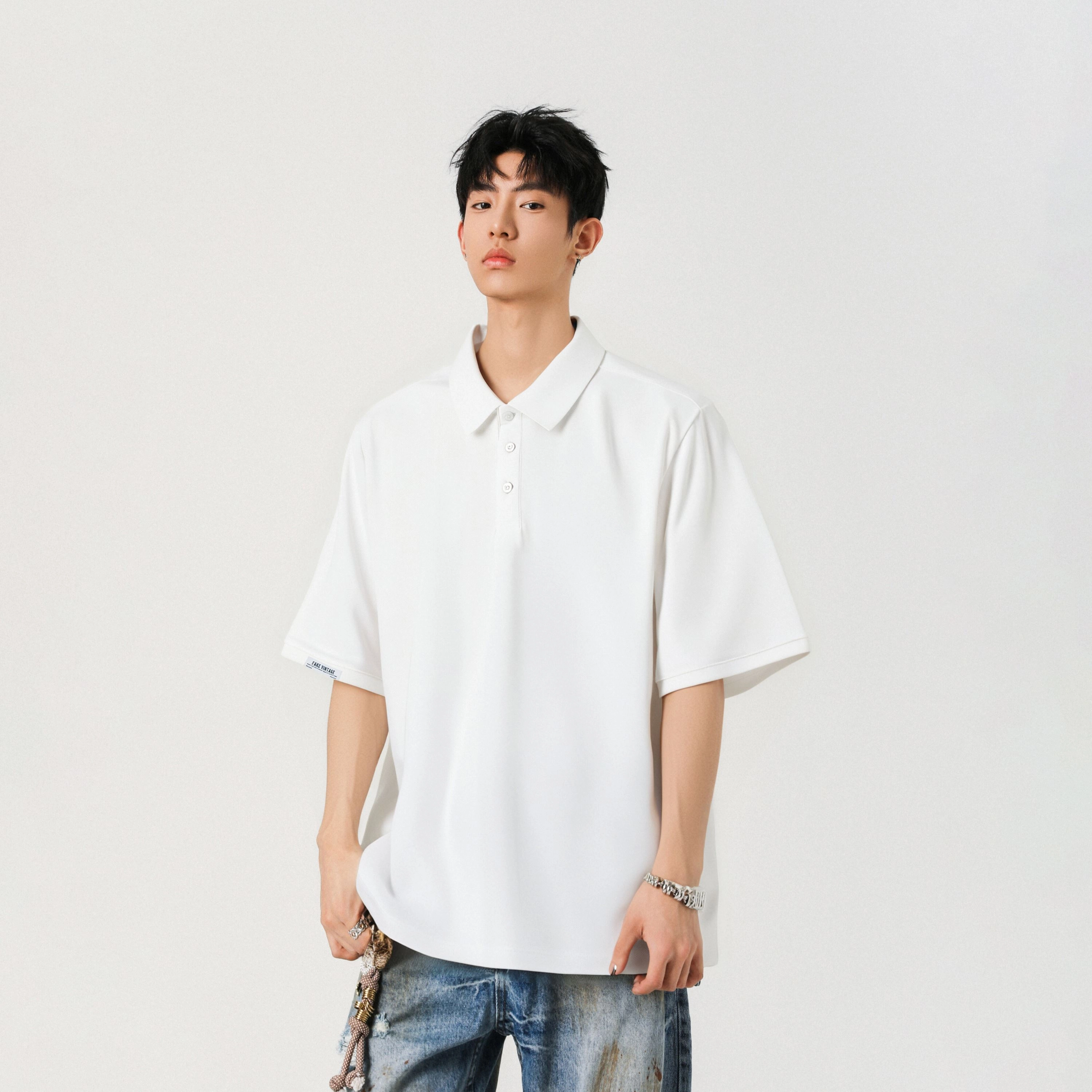 FAKE VINTAGE CleanfitPolo