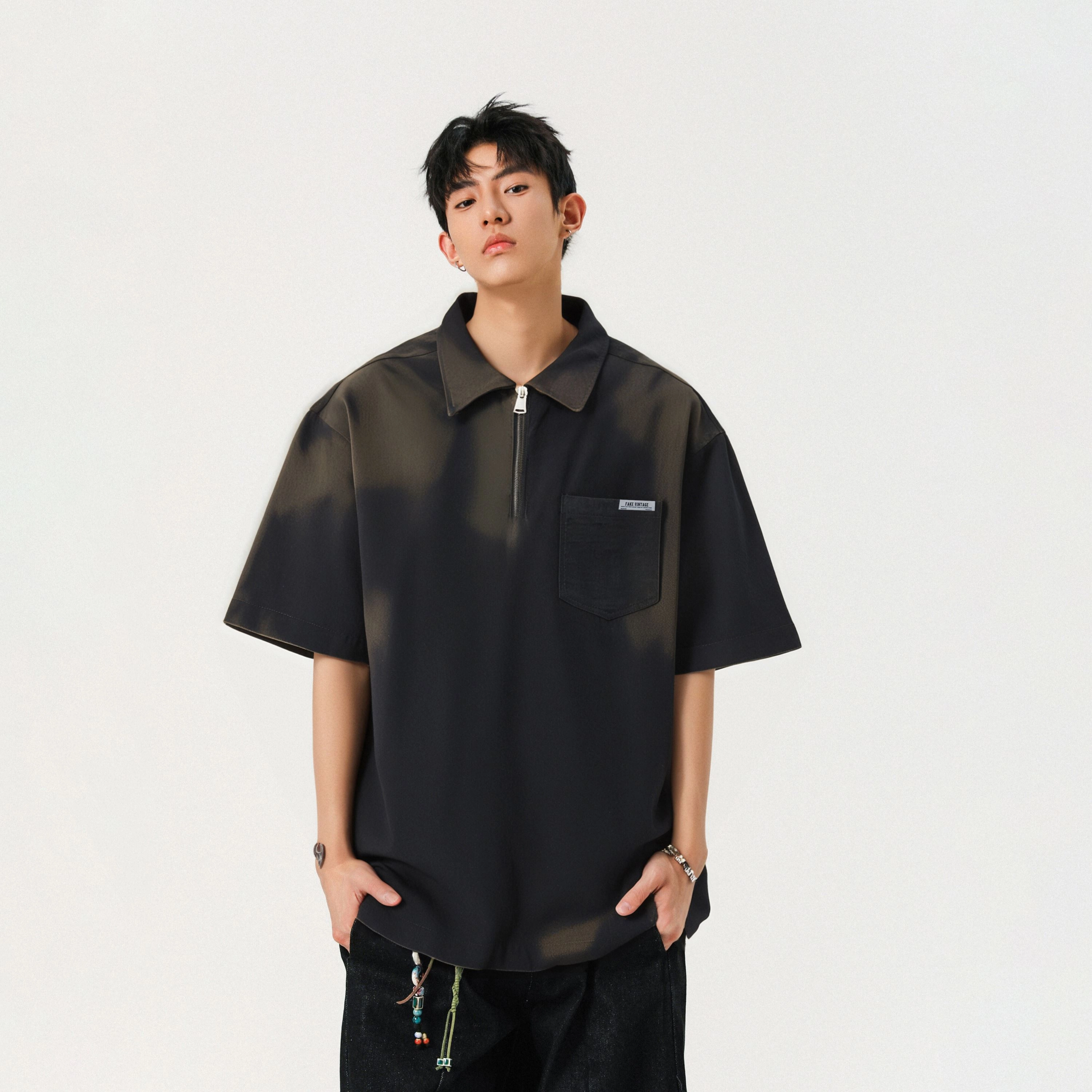 FAKE VINTAGE CleanfitTPolo