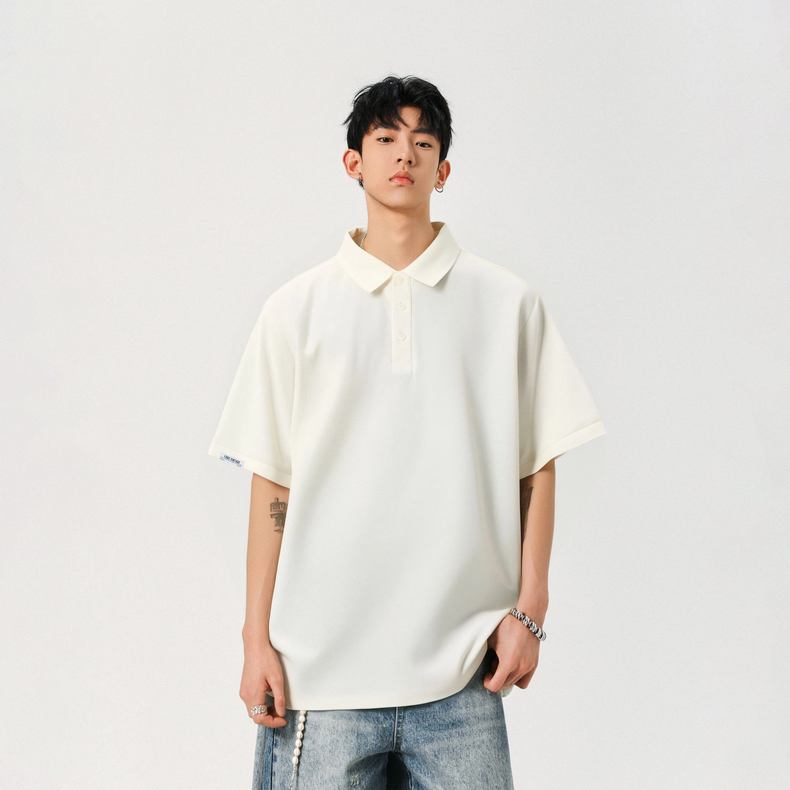FAKE VINTAGE CleanfitPolo