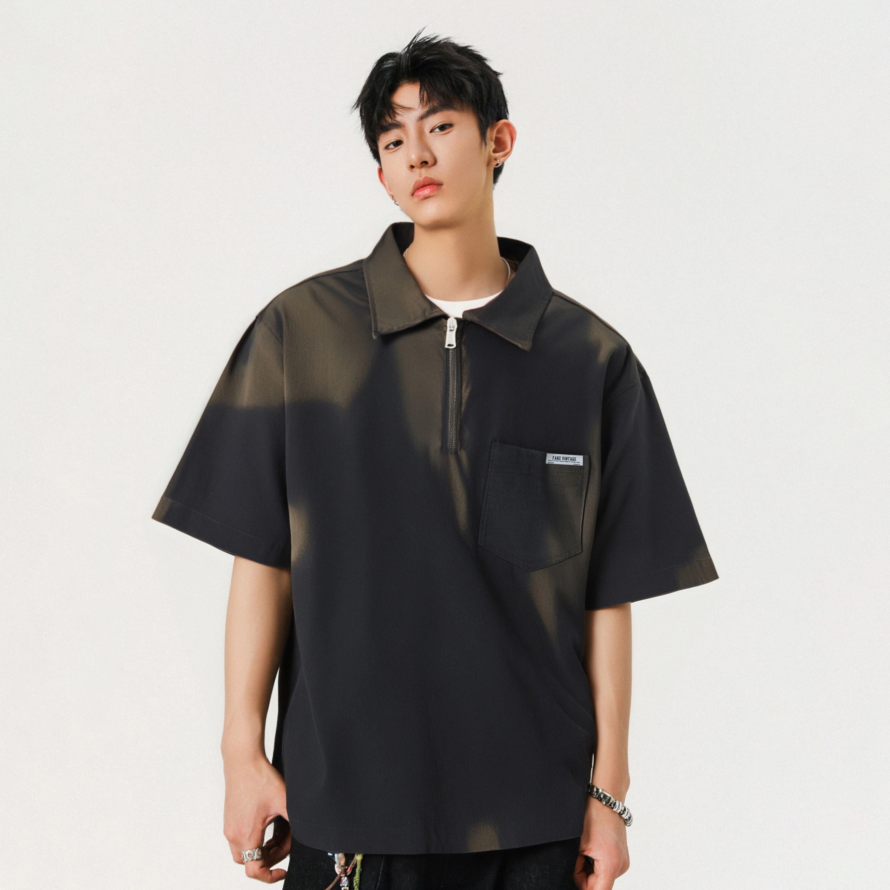 FAKE VINTAGE CleanfitTPolo