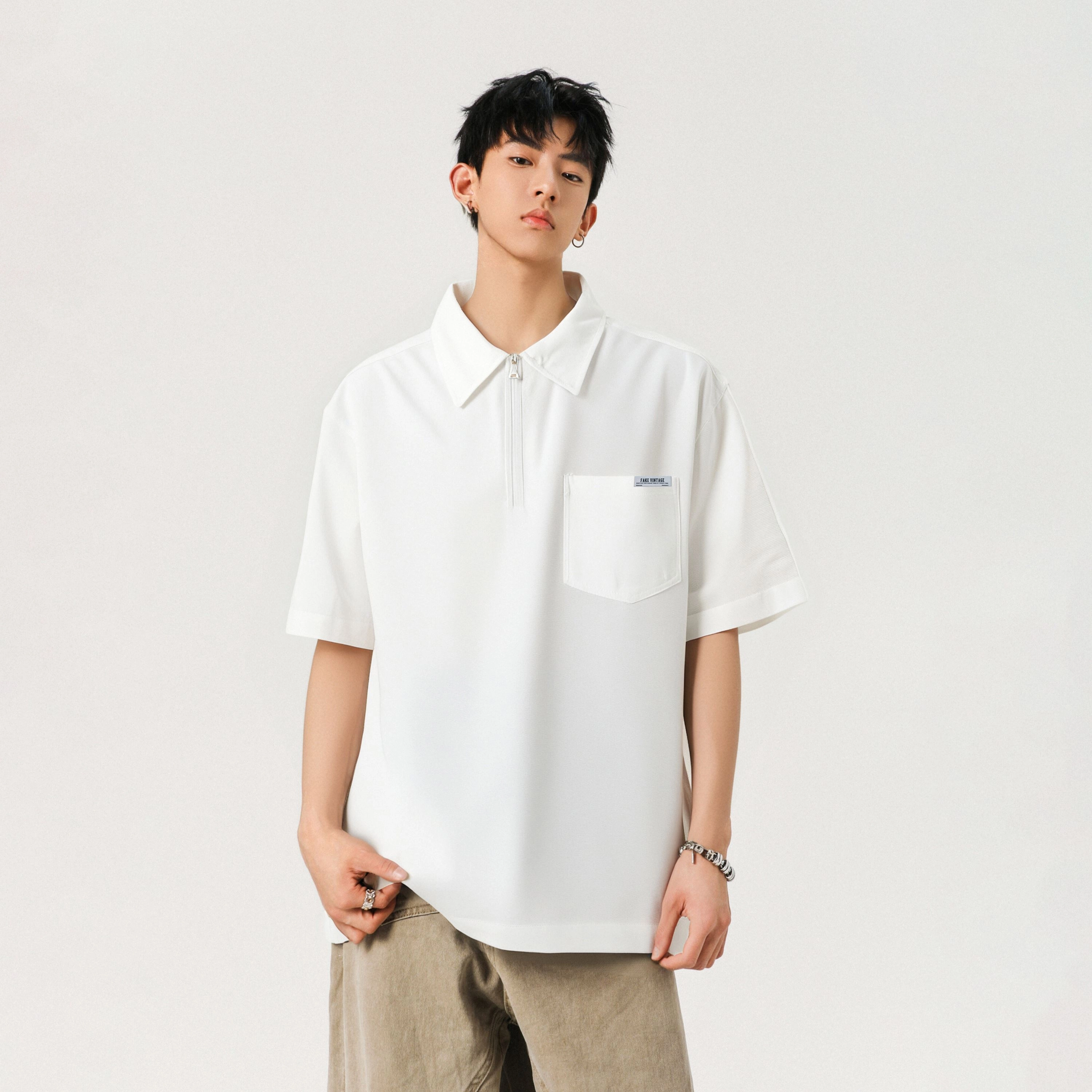 FAKE VINTAGE CleanfitTPolo