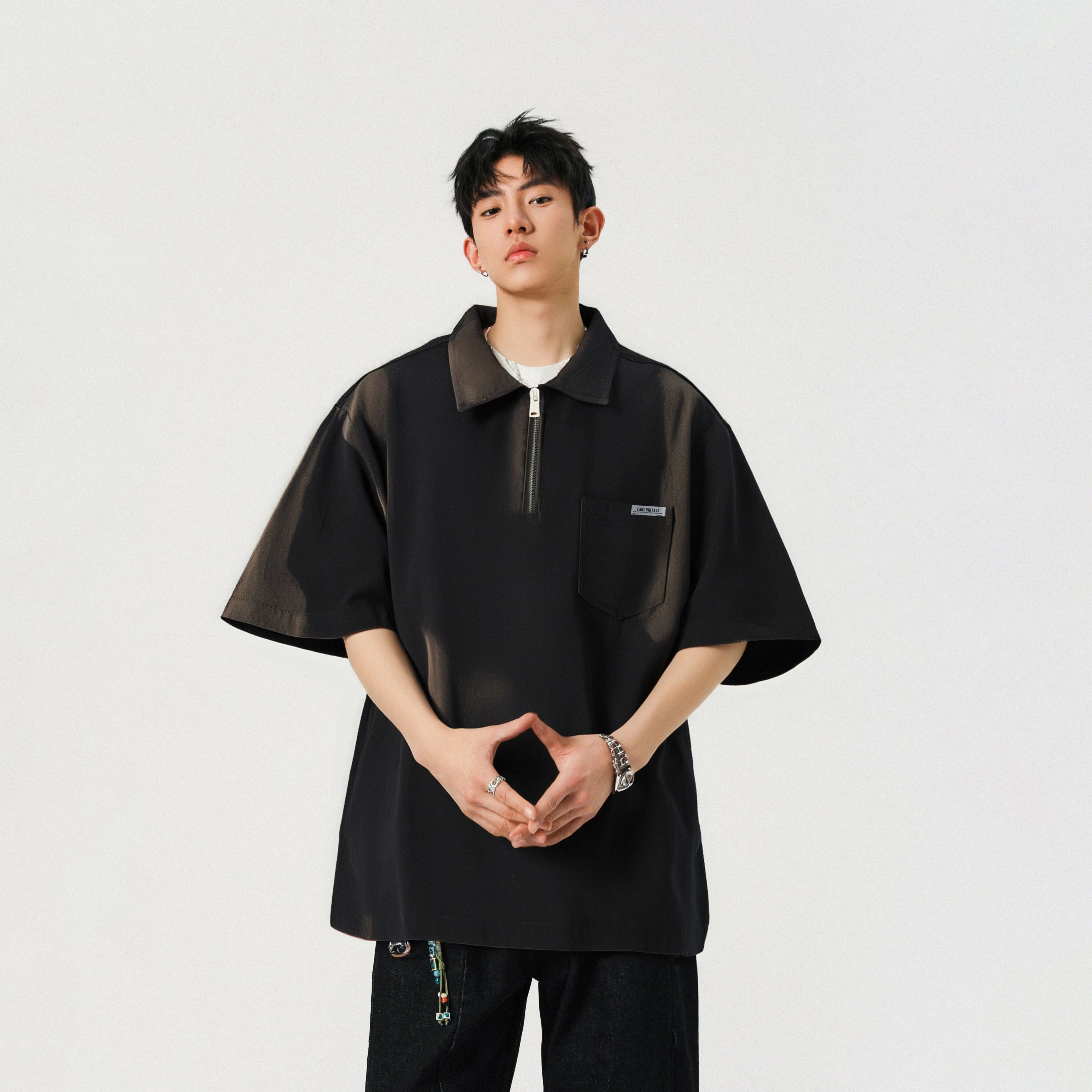 FAKE VINTAGE CleanfitTPolo