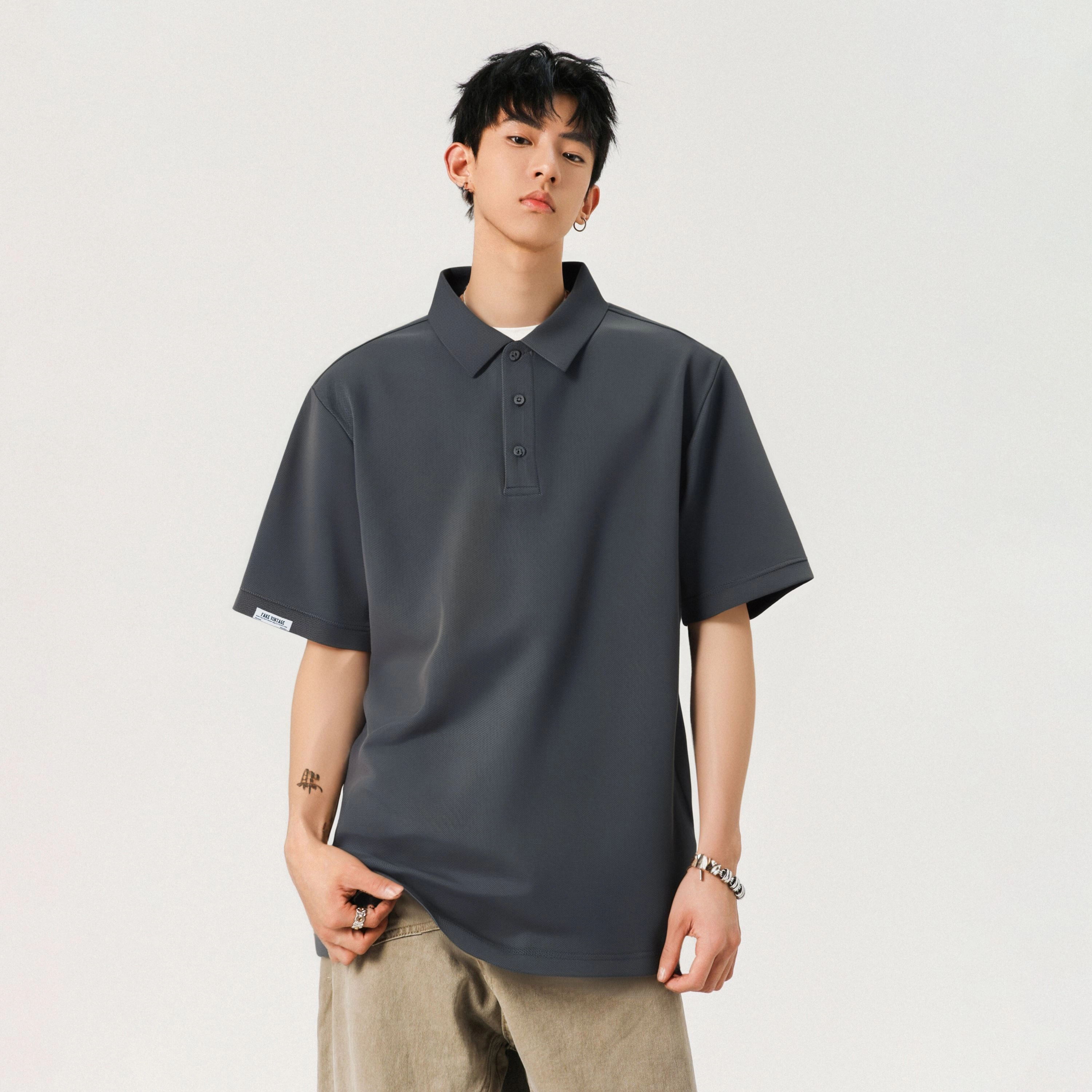 FAKE VINTAGE CleanfitPolo