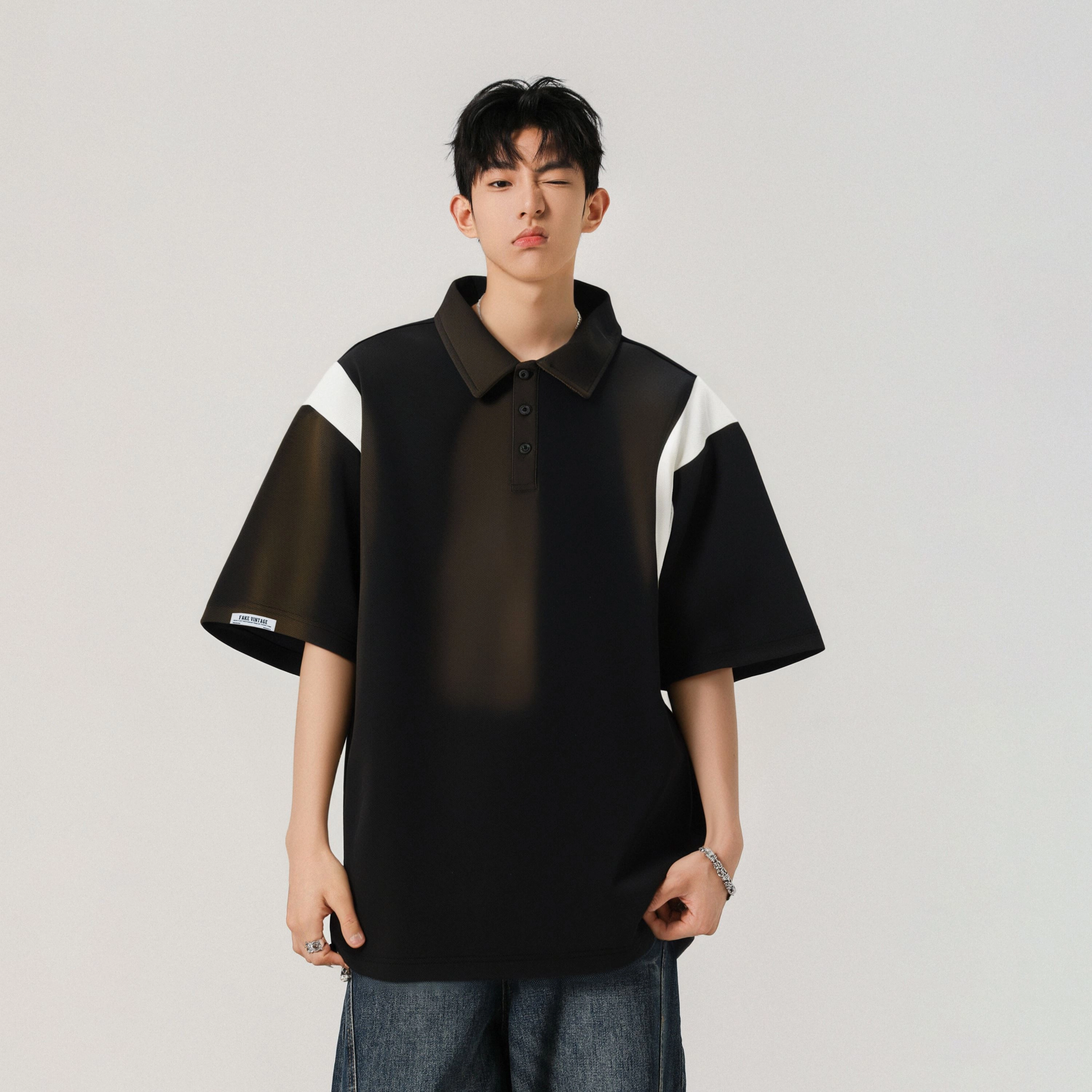 FAKE VINTAGE CleanfitPolo