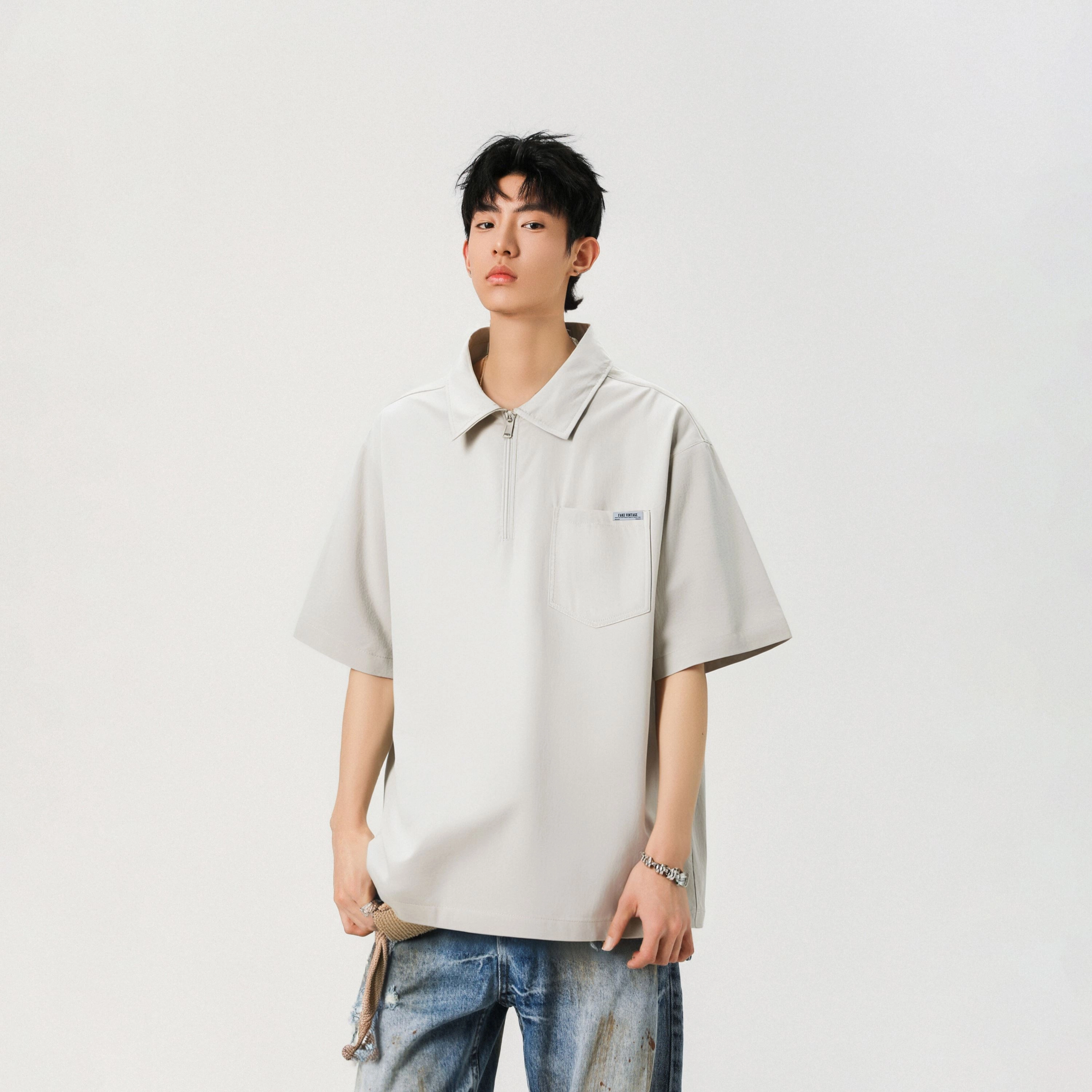FAKE VINTAGE CleanfitTPolo