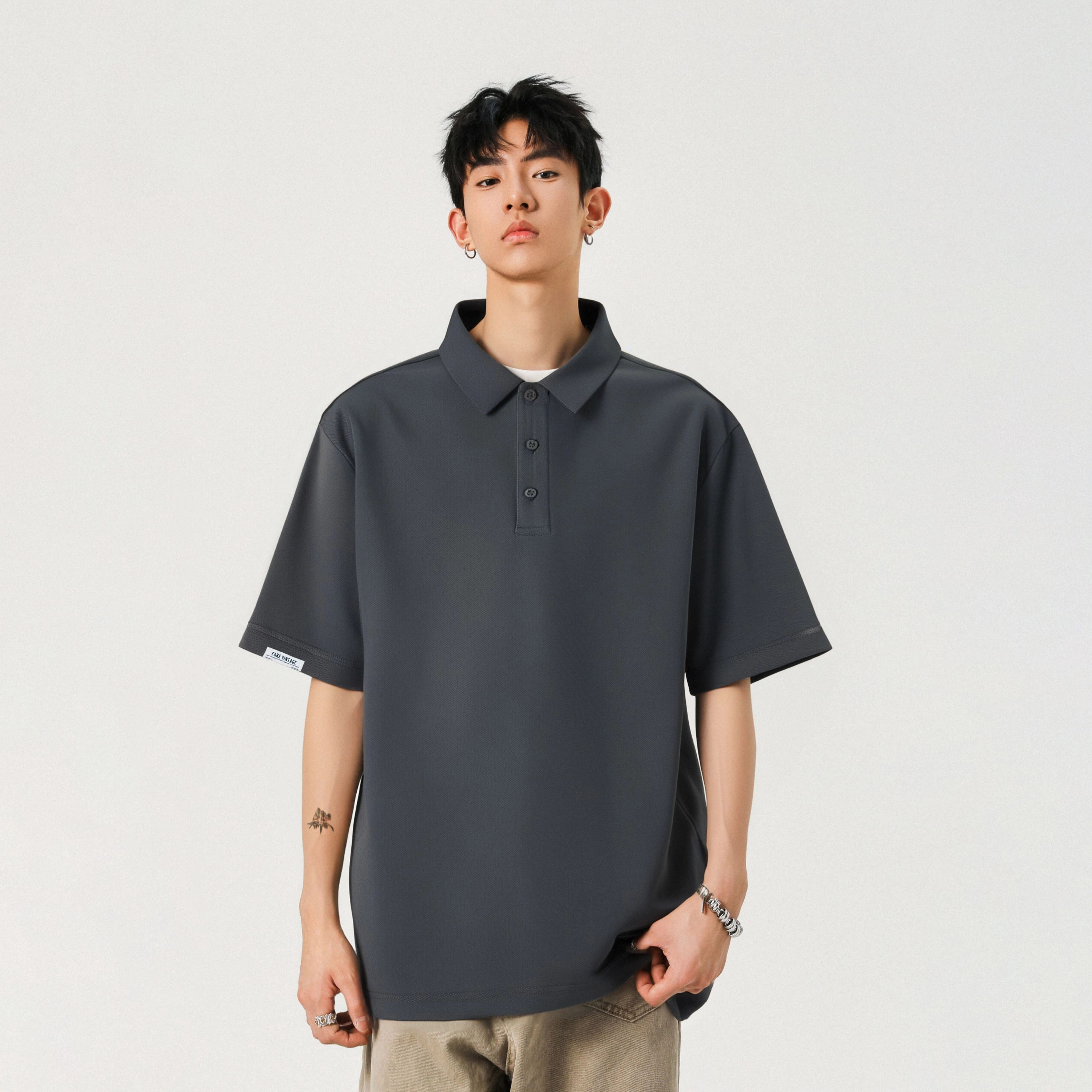 FAKE VINTAGE CleanfitPolo
