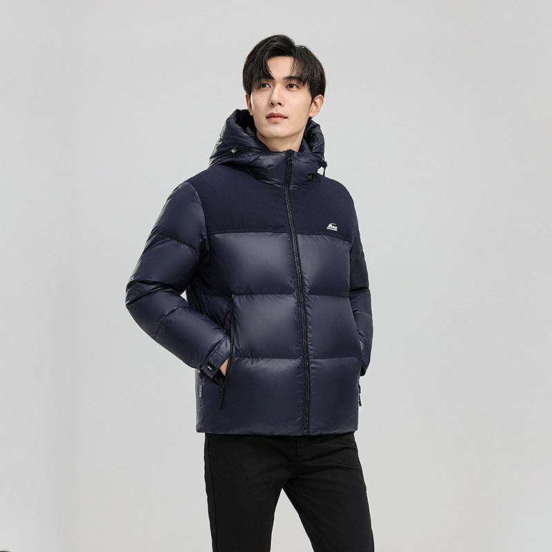 雅鹿 连帽时尚保暖百搭休闲羽绒服 男款