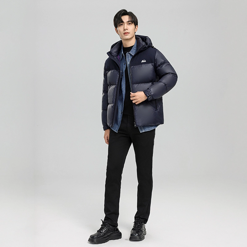 雅鹿 连帽时尚保暖百搭休闲羽绒服 男款