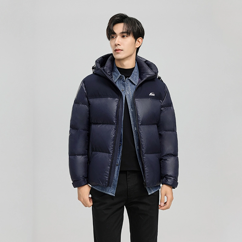 雅鹿 连帽时尚保暖百搭休闲羽绒服 男款