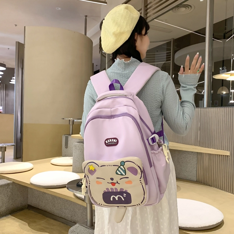 垣途者 卡通可爱日系百搭 尼龙 双肩包 女款 多色