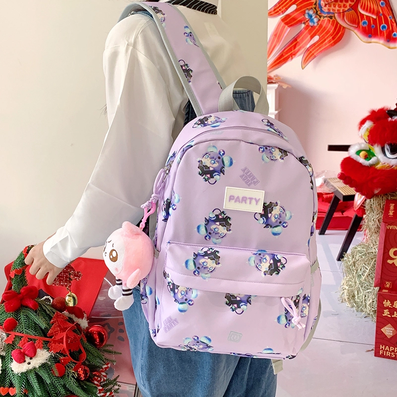 垣途者 卡通动漫蛋仔设计 尼龙布 双肩包 女款 多色