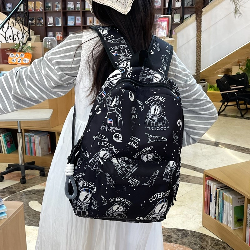 垣途者 卡通涂鸦书包韩版 尼龙 双肩包 男女同款情侣款 多色