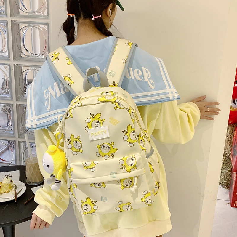垣途者 卡通动漫蛋仔设计 尼龙布 双肩包 女款 多色