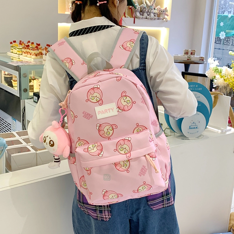 垣途者 卡通动漫蛋仔设计 尼龙布 双肩包 女款 多色