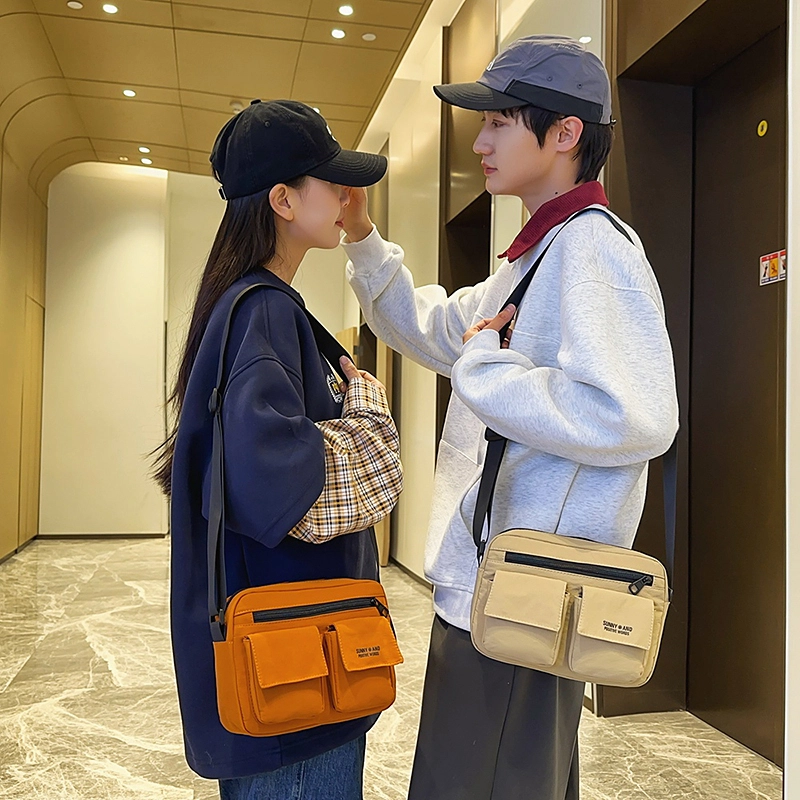 垣途者 日系百搭韩版街头潮流学生 尼龙 单肩斜挎包 男女同款情侣款 多色