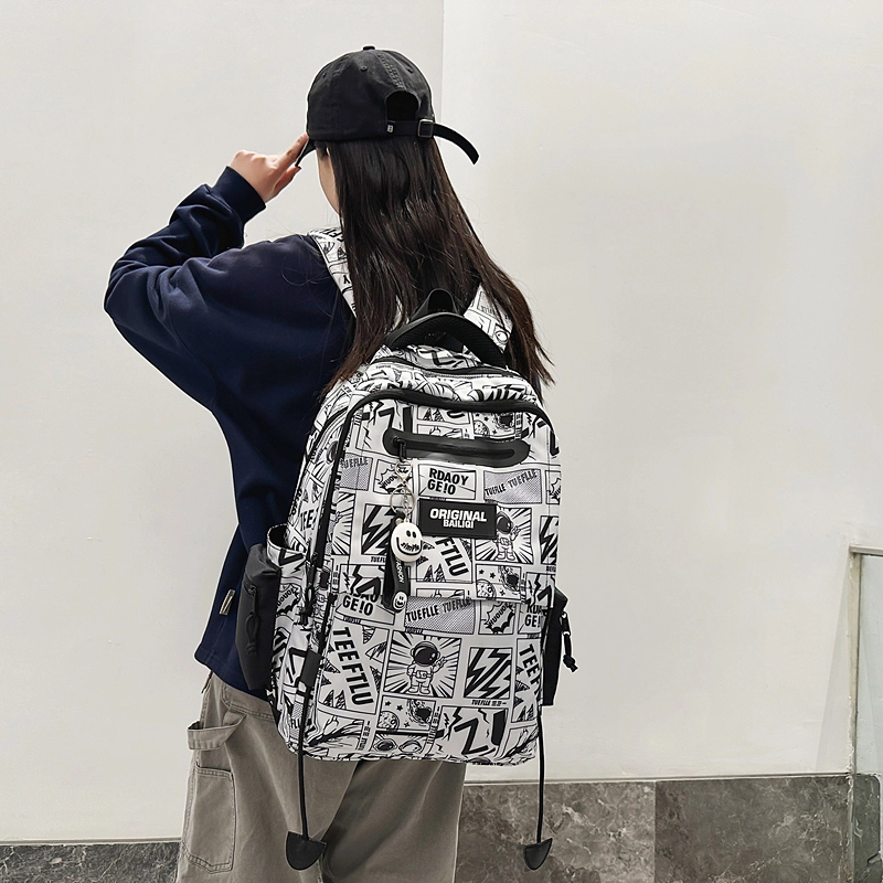垣途者 涂鸦街头潮流旅行大容量 尼龙 双肩包 男女同款情侣款 多色