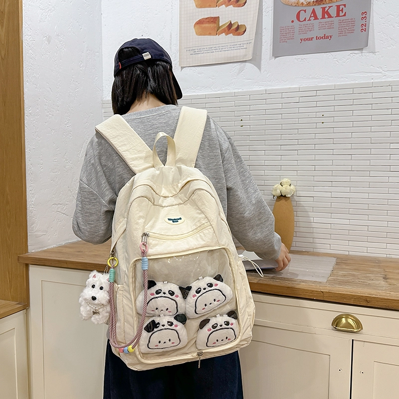 垣途者 透明痛包书包 尼龙 双肩包 常规 女款 多色