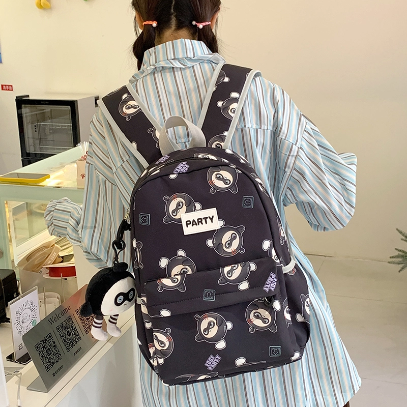 垣途者 卡通动漫蛋仔设计 尼龙布 双肩包 女款 多色