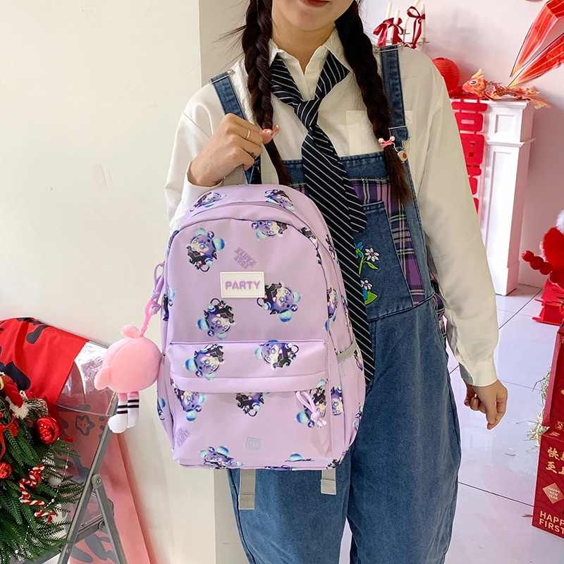 垣途者 卡通动漫蛋仔设计 尼龙布 双肩包 女款 多色