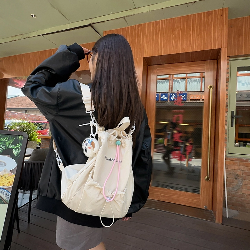 垣途者 多功能日系小清新百搭 尼龙 双肩包 女款 多色