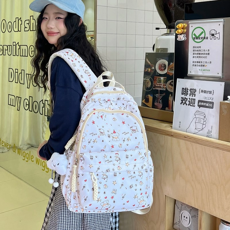 垣途者 日系小清新学生书包初高中大学生 复合布面料 双肩包 女款 多色