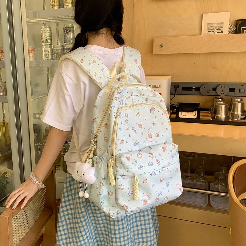 垣途者 日系小清新学生书包初高中大学生 复合布面料 双肩包 女款 多色