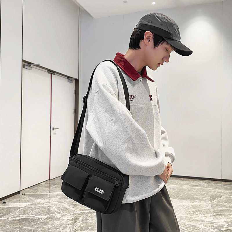 垣途者 日系百搭韩版街头潮流学生 尼龙 单肩斜挎包 男女同款情侣款 多色