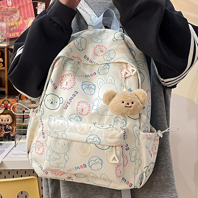 垣途者 日系可爱书包女小背包 帆布 双肩包 女款 多色