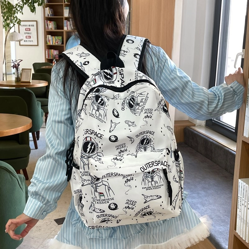 垣途者 卡通涂鸦书包韩版 尼龙 双肩包 男女同款情侣款 多色