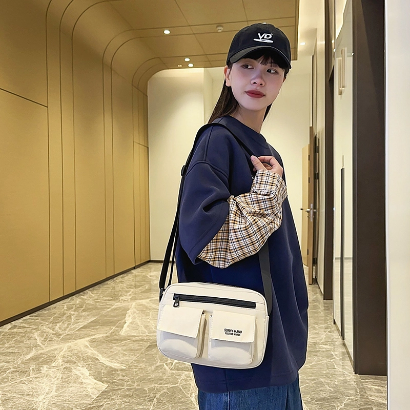 垣途者 日系百搭韩版街头潮流学生 尼龙 单肩斜挎包 男女同款情侣款 多色