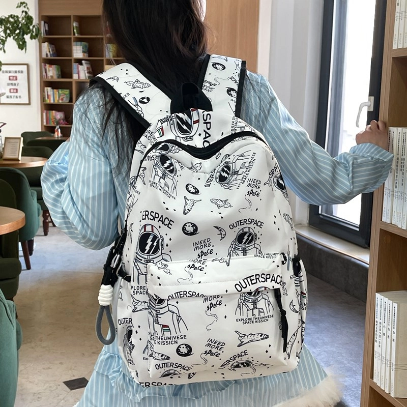 垣途者 卡通涂鸦书包韩版 尼龙 双肩包 男女同款情侣款 多色