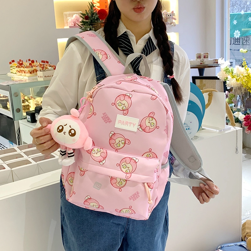 垣途者 卡通动漫蛋仔设计 尼龙布 双肩包 女款 多色
