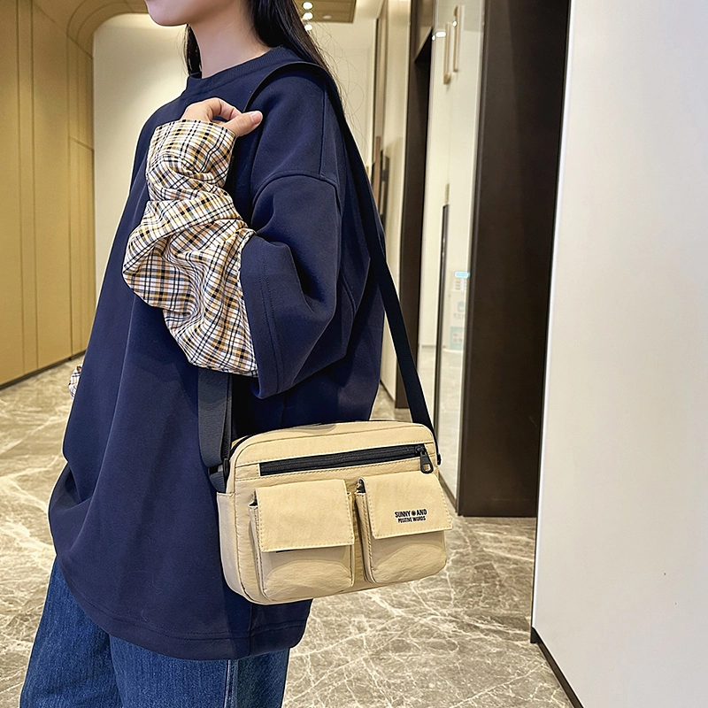 垣途者 日系百搭韩版街头潮流学生 尼龙 单肩斜挎包 男女同款情侣款 多色