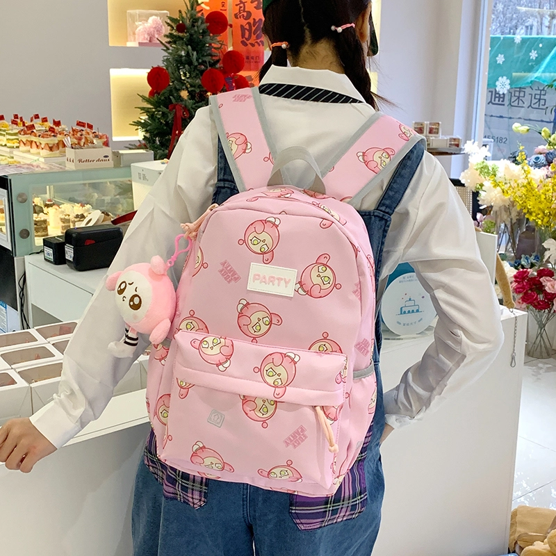 垣途者 卡通动漫蛋仔设计 尼龙布 双肩包 女款 多色