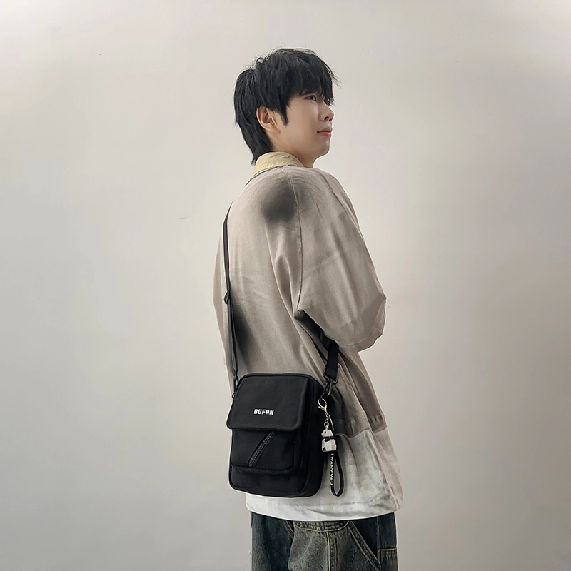 垣途者 日系简约百搭单肩包运动街头手机包 帆布 帆布包斜挎包 男女同款情侣款 多色
