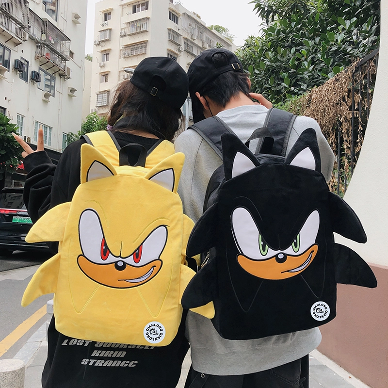 垣途者 个性卡通搞怪学生书包初高中大学生 毛绒 双肩包 男女同款情侣款 多色