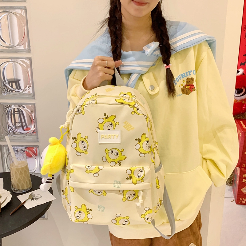 垣途者 卡通动漫蛋仔设计 尼龙布 双肩包 女款 多色