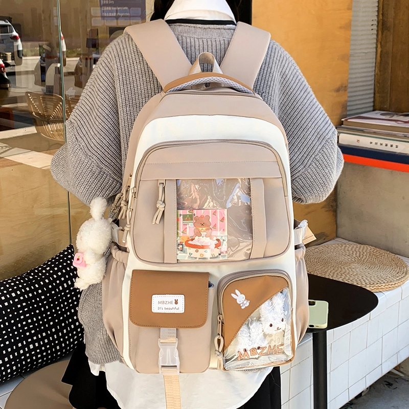 垣途者 书包学生可爱日系软妹背包 帆布 帆布包双肩包 常规 女款 多色