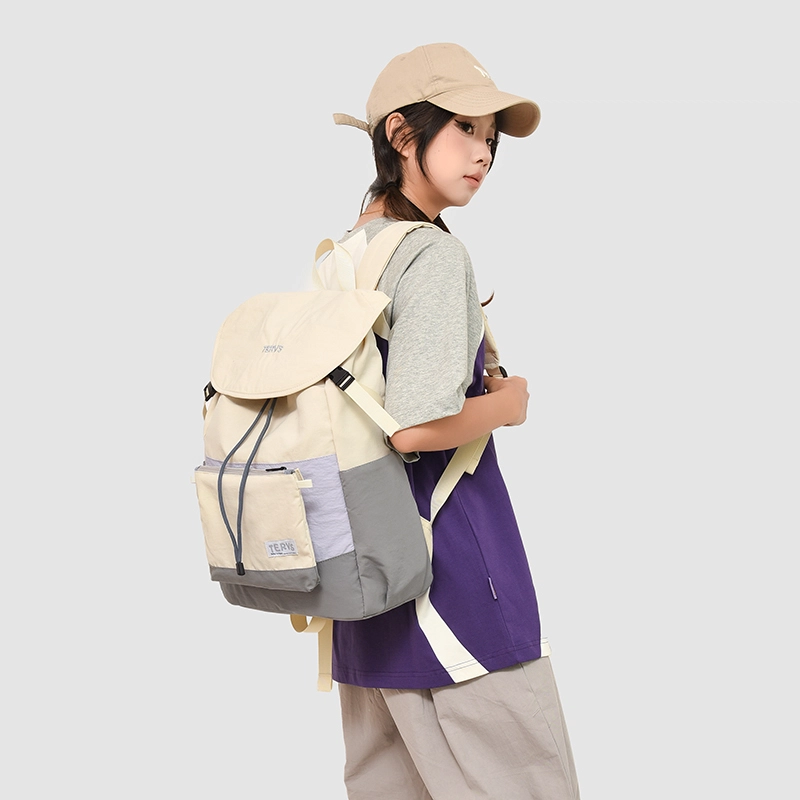 垣途者 撞色潮流初高中大学生百搭 牛津布 书包背包双肩包 女款 多色
