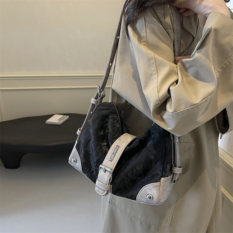 垣途者 小众美式复古高级感通勤 皮绒 腋下包单肩包 女款 多色